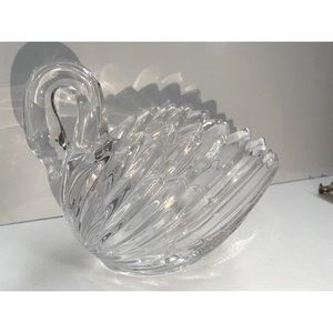 COPY - Crystal Swan Candy Dish or Vase,  Made  Germany,